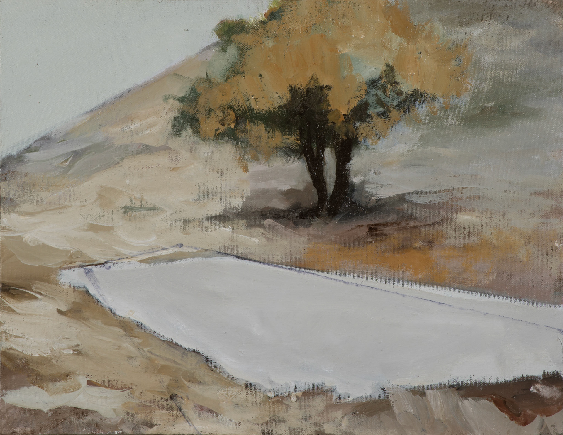 Alfacar, Granada, 2015, óleo sobre lienzo, 27 × 35 cm
