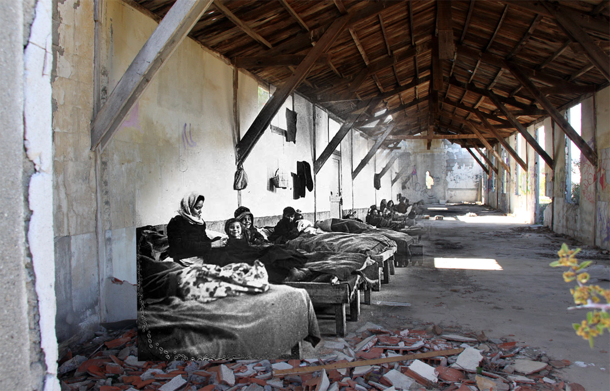 Refugium, refugia, 2019, Museu de l'Exili, La Jonquera. Vista de instalación