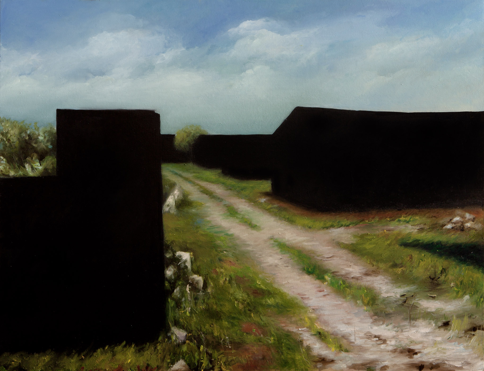 The ruin and the shadow I, 2014, oil on canvas