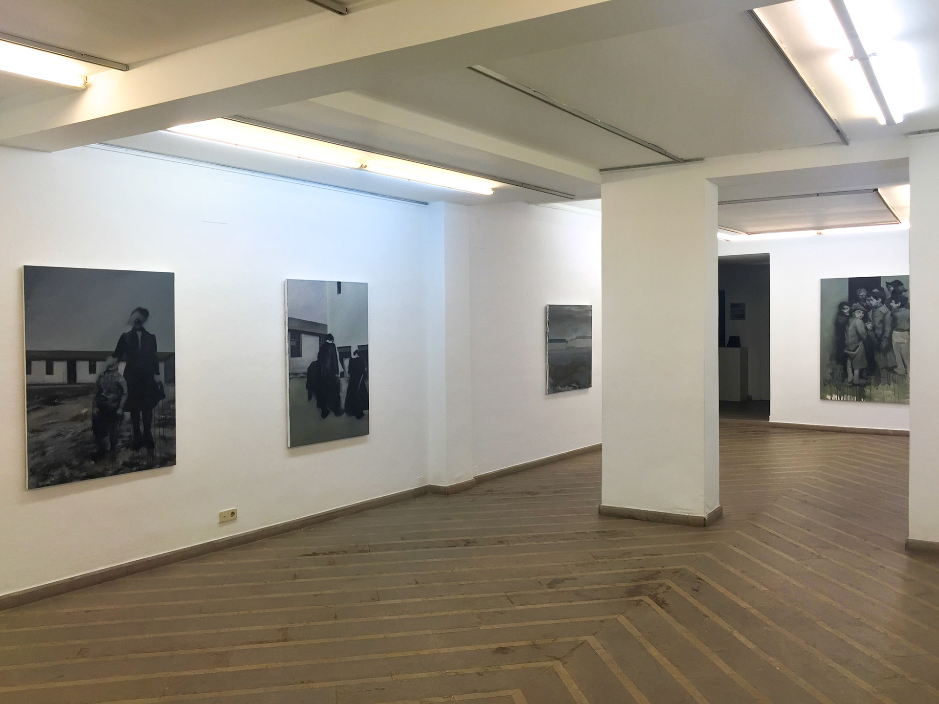 (In-refugios 1936/2016. Galería Canem, 2016. Vista de instalación)