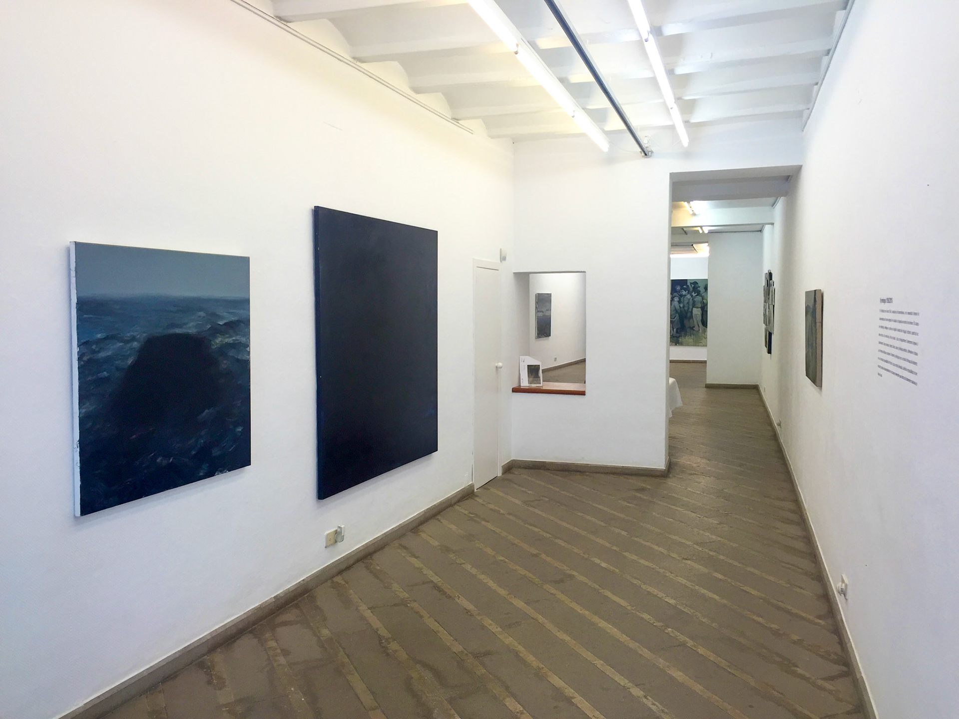 (In-refugios 1936/2016. Galería Canem, 2016. Vista de instalación)